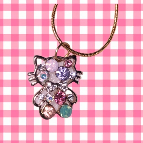 Crystal Hello Kitty Necklace - Picture 5 of 10